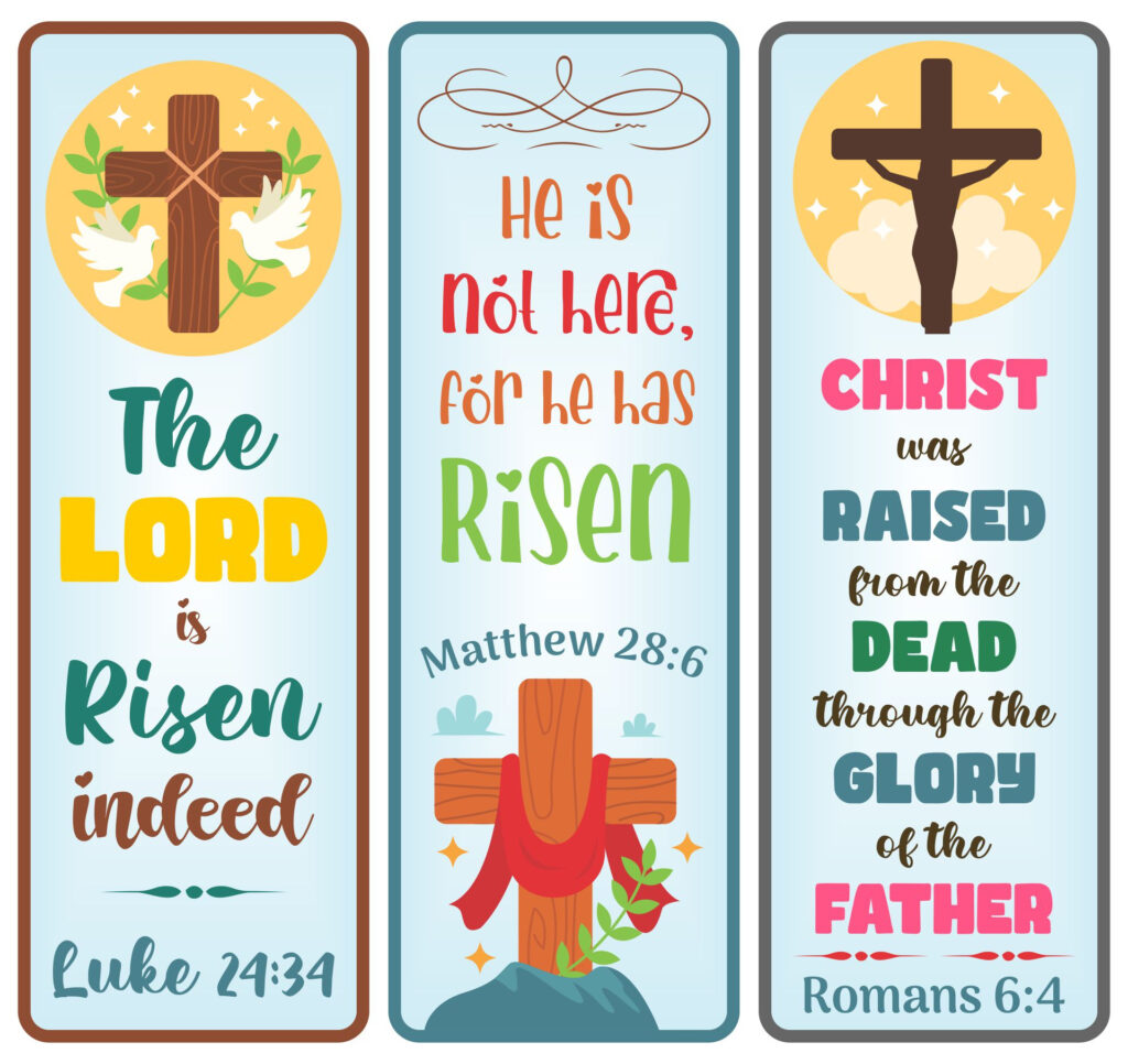 Easter Bookmarks Free Printable Printable Party Favors Throughout Free Printable Religious Easter Bookmarks Easter Bookmarks Free Printable Printable Party Favors Throughout Free Printable Religious Easter Bookmarks