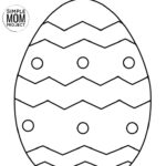 Easter Egg Coloring Pages For Kids With Free Printable Templates With Regard To Easter Egg Template Free Printable