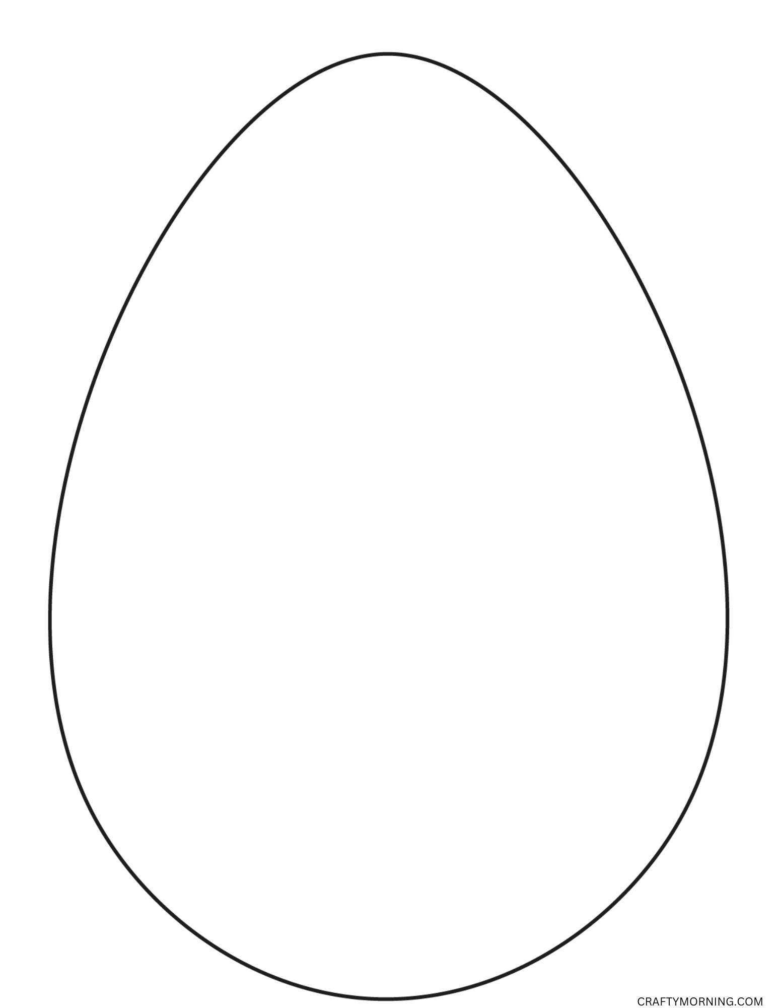 Easter Egg Template To Print - Crafty Morning within Easter Egg Template Free Printable