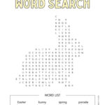 Easter Word Search   Cute & Free Printables | Saturdaygift Intended For Free Printable Religious Easter Word Searches