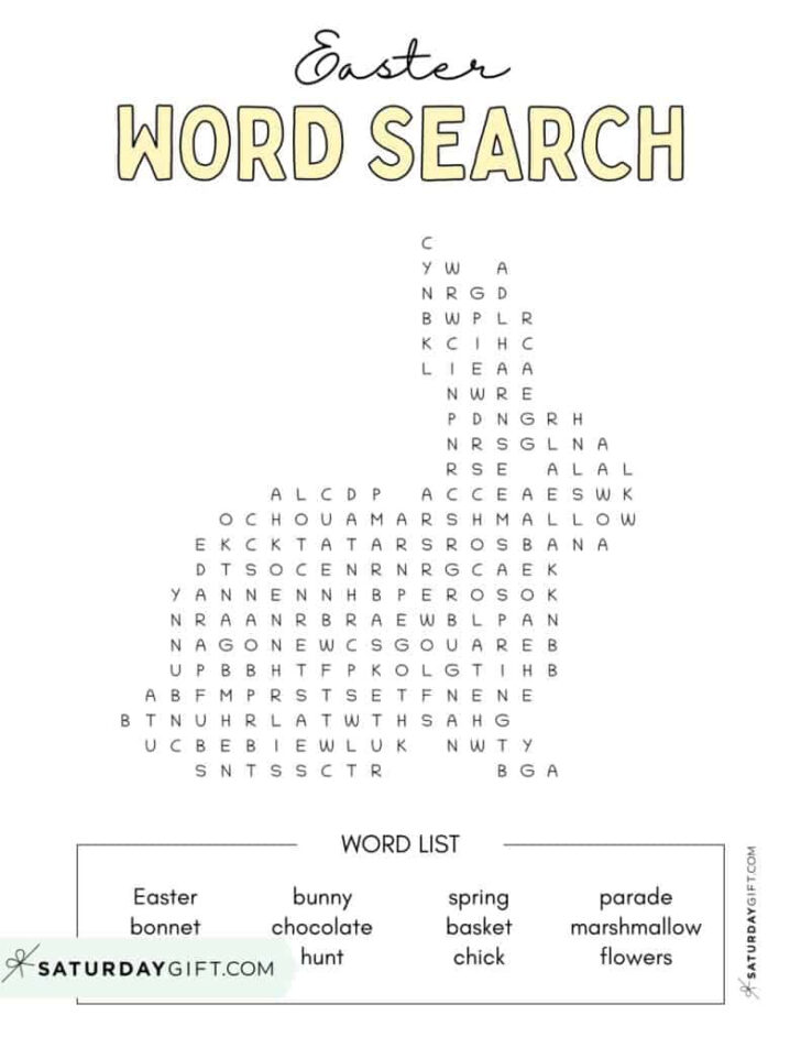 Free Printable Religious Easter Word Searches