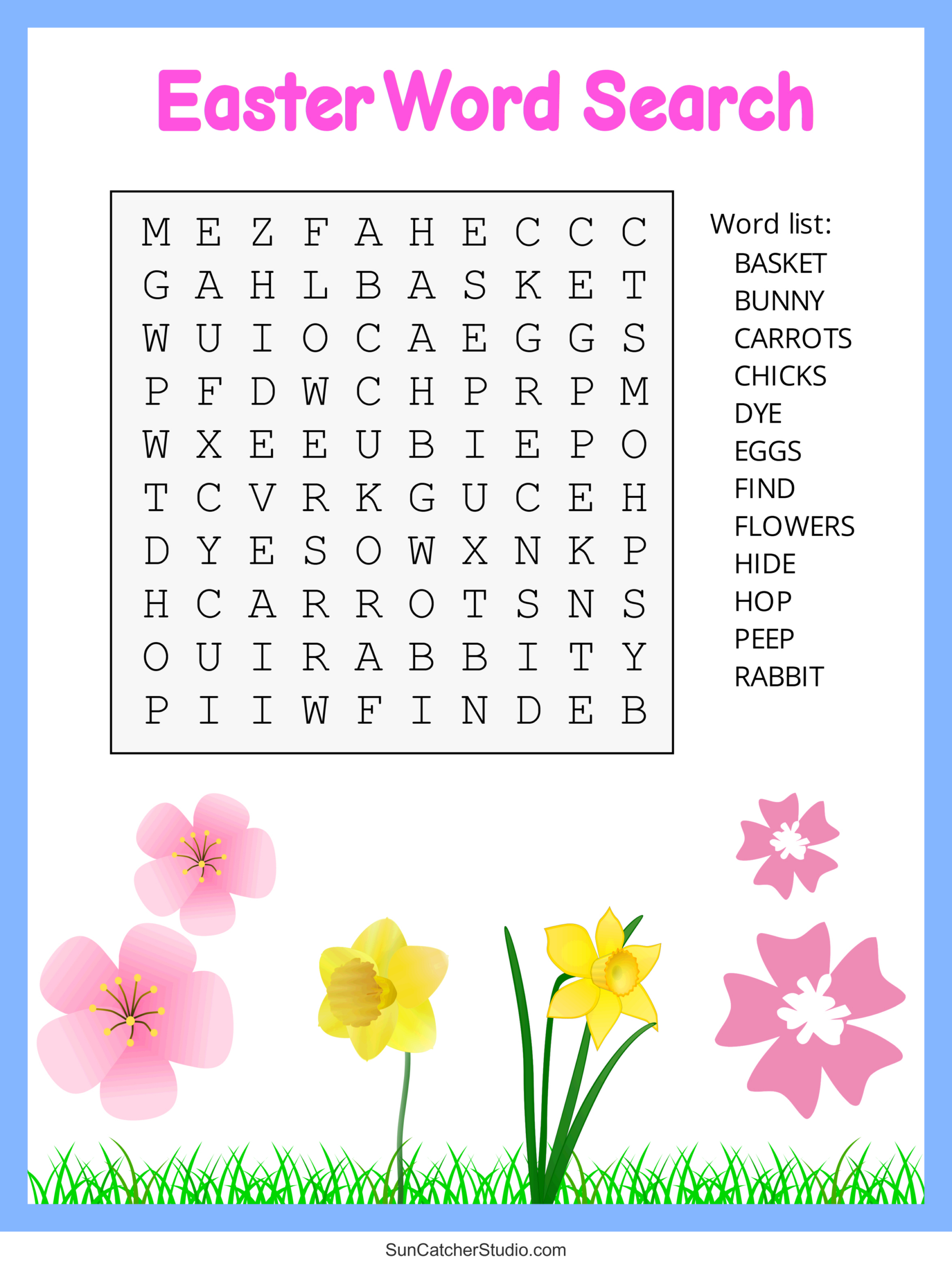 Easter Word Search (Free Printable Pdf Puzzles) – Free Printables intended for Free Printable Religious Easter Word Searches