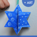 Easy 3D Star Of David Craft For Hanukkah   Nurturestore Intended For Star Of David Template Free Printable