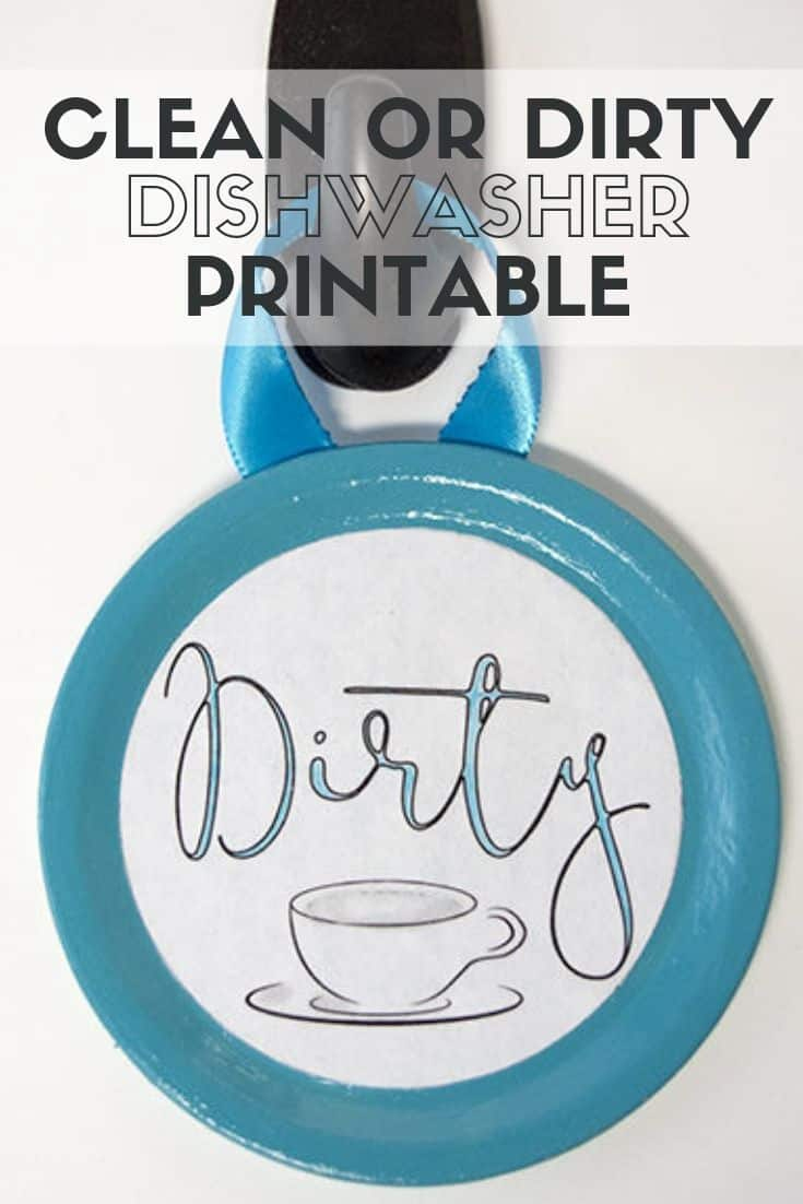 Easy Clean Or Dirty Dishwasher Sign With Free Printable inside Free Printable Clean Dirty Dishwasher Sign