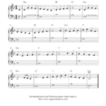 Easy Sheet Music For Beginners: Free Christmas Piano Sheet Music In Christmas Music For Piano Free Printable