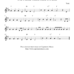 Easy Sheet Music For Beginners: Free Easy Clarinet Sheet Music With Regard To Free Printable Clarinet Sheet Music
