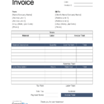 Easy To Use Free Printable Invoice Templates | Monday Blog Inside Free Printable Work Invoices