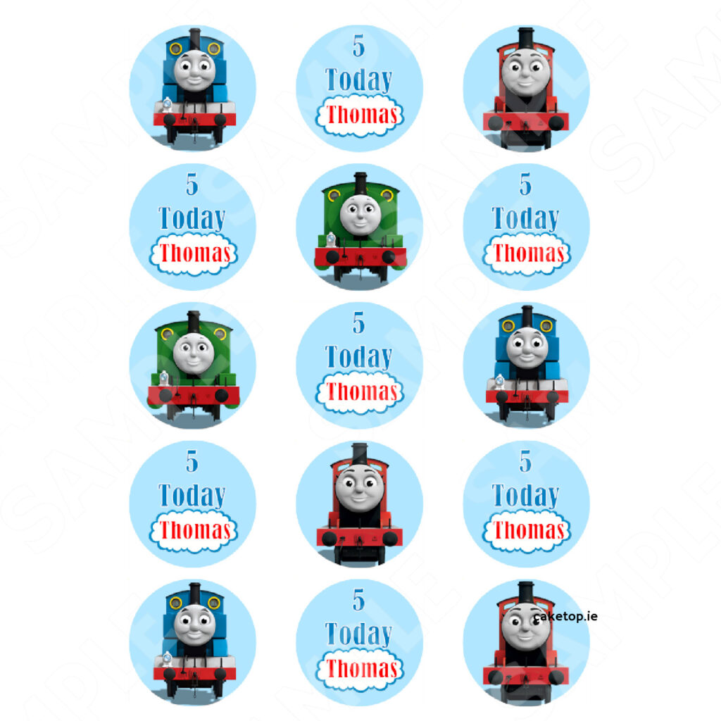 Edible Cake Toppers Ireland | High Quality Easy Peel Toppers With Free Printable Thomas The Train Cupcake Toppers Edible Cake Toppers Ireland | High Quality Easy Peel Toppers With Free Printable Thomas The Train Cupcake Toppers