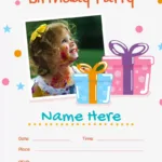 Editable Birthday Invitation Templates For Free Printable Birthday Party Invitations With Photo