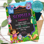 Editable Dora The Explorer Chalkboard Invitation Digital File Within Dora The Explorer Free Printable Invitations Editable Dora The Explorer Chalkboard Invitation Digital File Within Dora The Explorer Free Printable Invitations