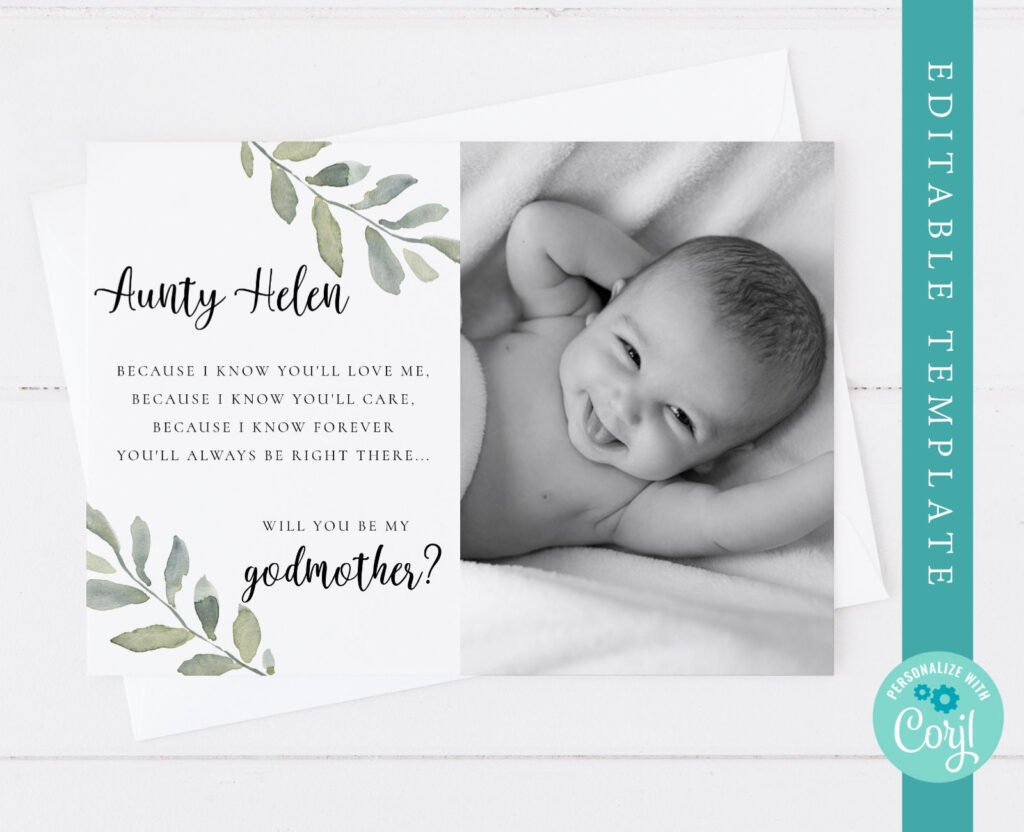 Editable Godmother Card, Will You Be My Godmother Printable Intended For Will You Be My Godmother Printable Card Free Editable Godmother Card, Will You Be My Godmother Printable Intended For Will You Be My Godmother Printable Card Free