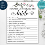 Editable How Well Do You Know The Bride Bridal Shower Game Diy With How Well Do You Know The Bride Game Free Printable