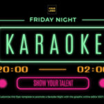 Editable Karaoke Night Flyer Templates With Free Printable Karaoke Party Invitations
