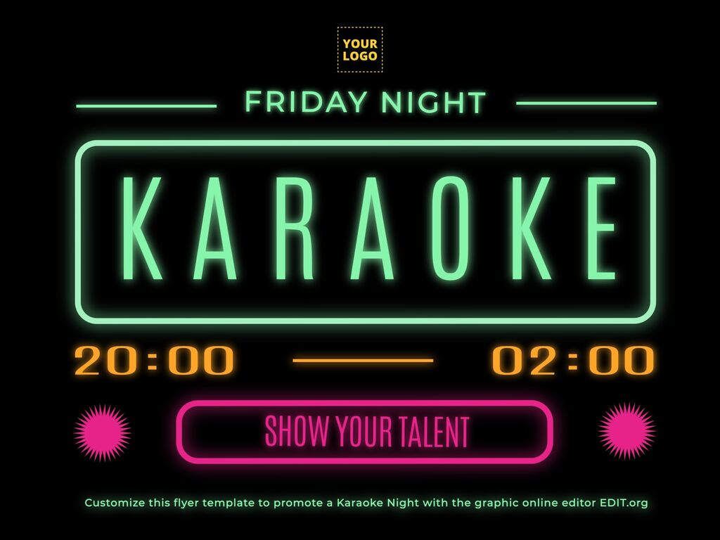 Editable Karaoke Night Flyer Templates With Free Printable Karaoke Party Invitations Editable Karaoke Night Flyer Templates With Free Printable Karaoke Party Invitations