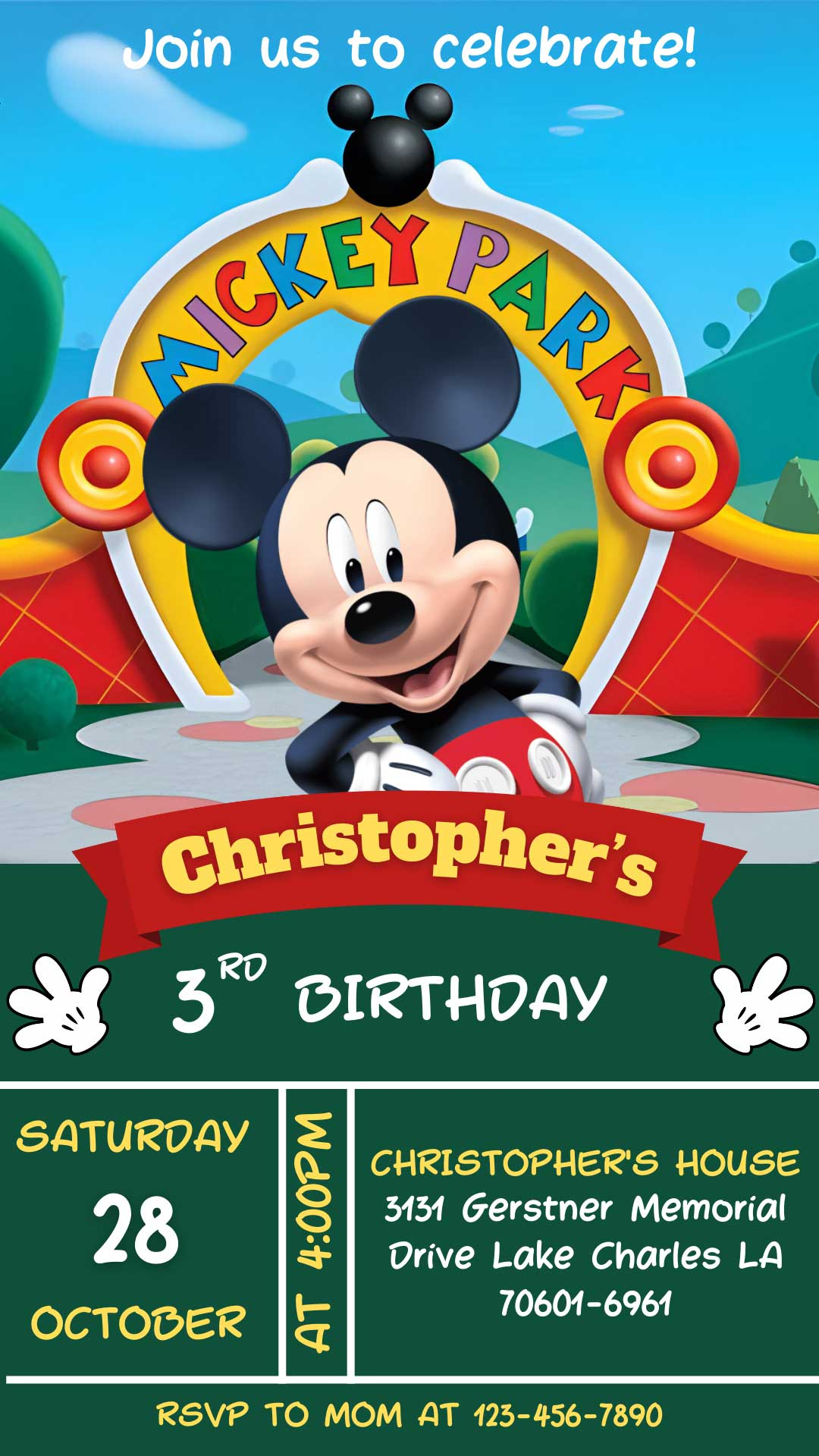 Editable Mickey Mouse Birthday Invitation Template | Sweet Invite pertaining to Free Printable Mickey Mouse Invitations