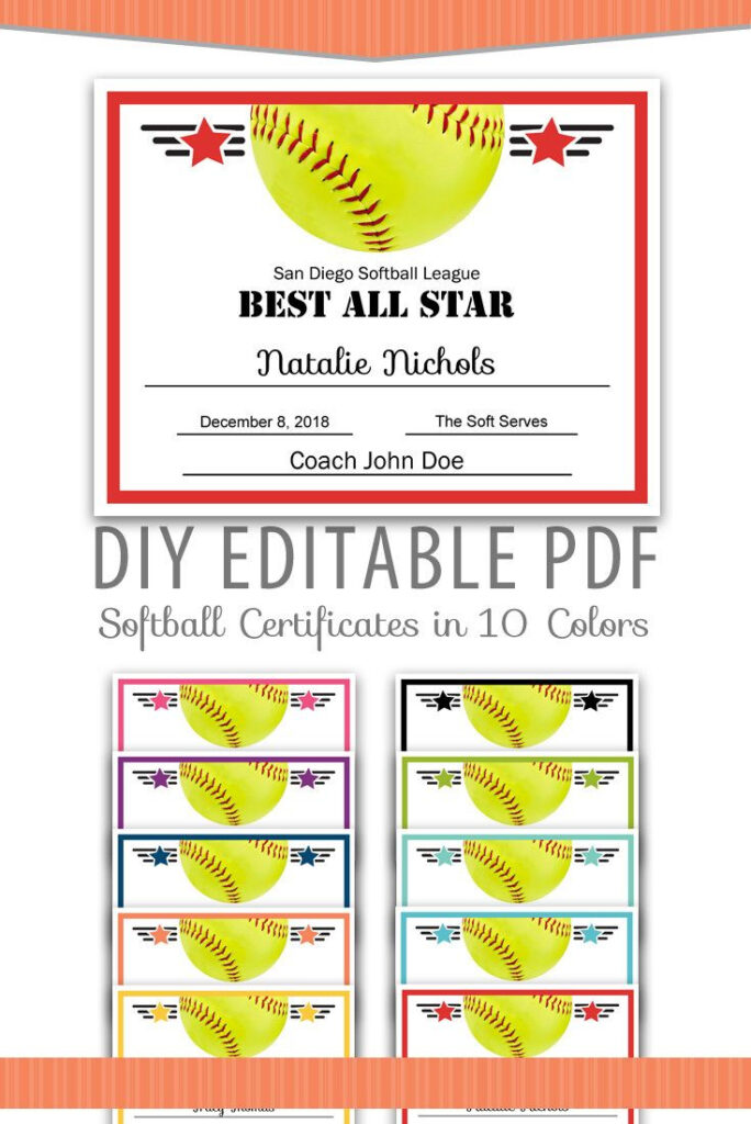 Editable Pdf Sports Team Softball Certificate Award Template In 10 With Regard To Free Printable Softball Award Certificates Editable Pdf Sports Team Softball Certificate Award Template In 10 With Regard To Free Printable Softball Award Certificates
