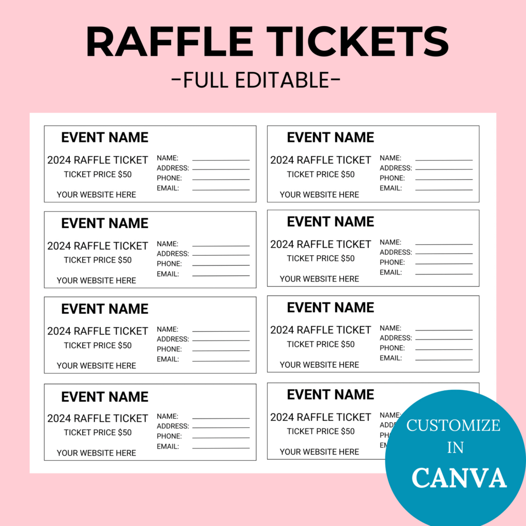 Editable Raffle Ticket Printable In Free Printable Raffle Ticket Template Download Editable Raffle Ticket Printable In Free Printable Raffle Ticket Template Download