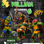 Editable Teenage Mutant Ninja Turtles Mutant Mayhem Birthday Invitation  Template | Fantastic Invite Inside Free Printable Tmnt Birthday Party Invitations