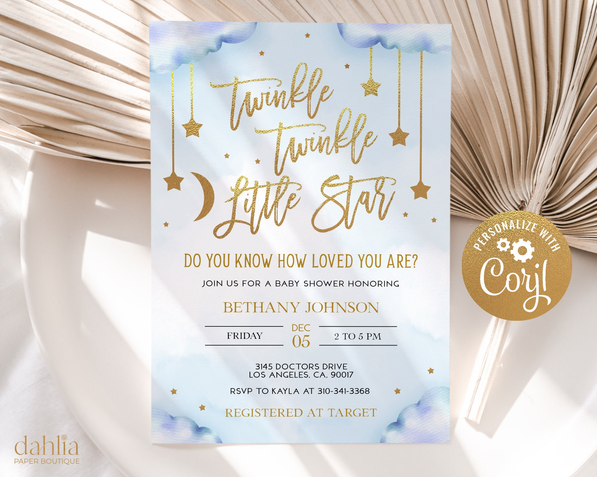 Editable Twinkle Twinkle Little Star Baby Shower Invitation intended for Free Printable Twinkle Twinkle Little Star Baby Shower Invitations