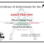 Editable Wrestling Certificates Digital Downloadable Printable Intended For Free Printable Wrestling Certificates