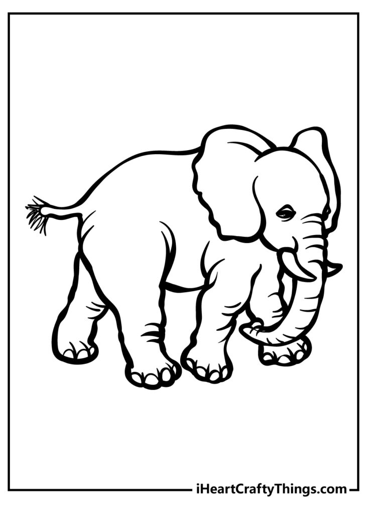 Elephant Coloring Pages: 35 Printables To Download For Free Throughout Free Printable Elephant Pictures Elephant Coloring Pages: 35 Printables To Download For Free Throughout Free Printable Elephant Pictures