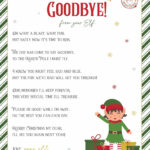 Elf On The Shelf Arrival And Goodbye Letters, Free Printable Set Throughout Elf On A Shelf Goodbye Letter Free Printable