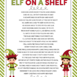 Elf On The Shelf Arrival Letter Poem – Let'S Diy It All – With With Free Printable Elf On The Shelf Story