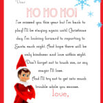 Elf On The Shelf Letter {Free Printable} Intended For Free Printable Elf On The Shelf Letter