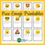 Emoji Printables   How To Draw Emoji Faces   Your Therapy Source With Regard To Free Printable Emoji Faces