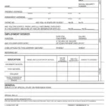 Employment Application Form ≡ Fill Out Printable Pdf Forms Online With Application For Employment Form Free Printable
