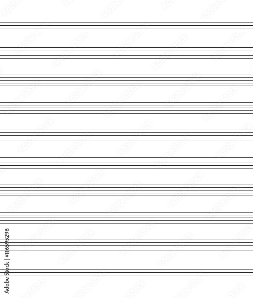 Empty Music Stave Blank Note. Notebook For Musical Notes. Vector regarding Free Printable Staff Paper Blank Sheet Music Net