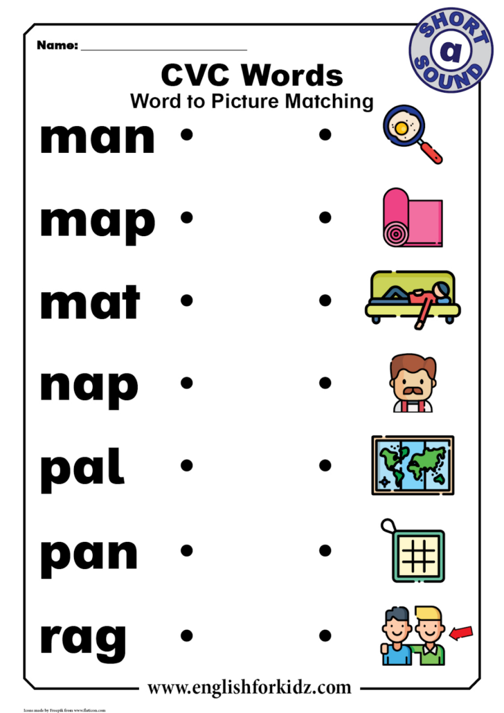 Cvc Words Worksheets Free Printable