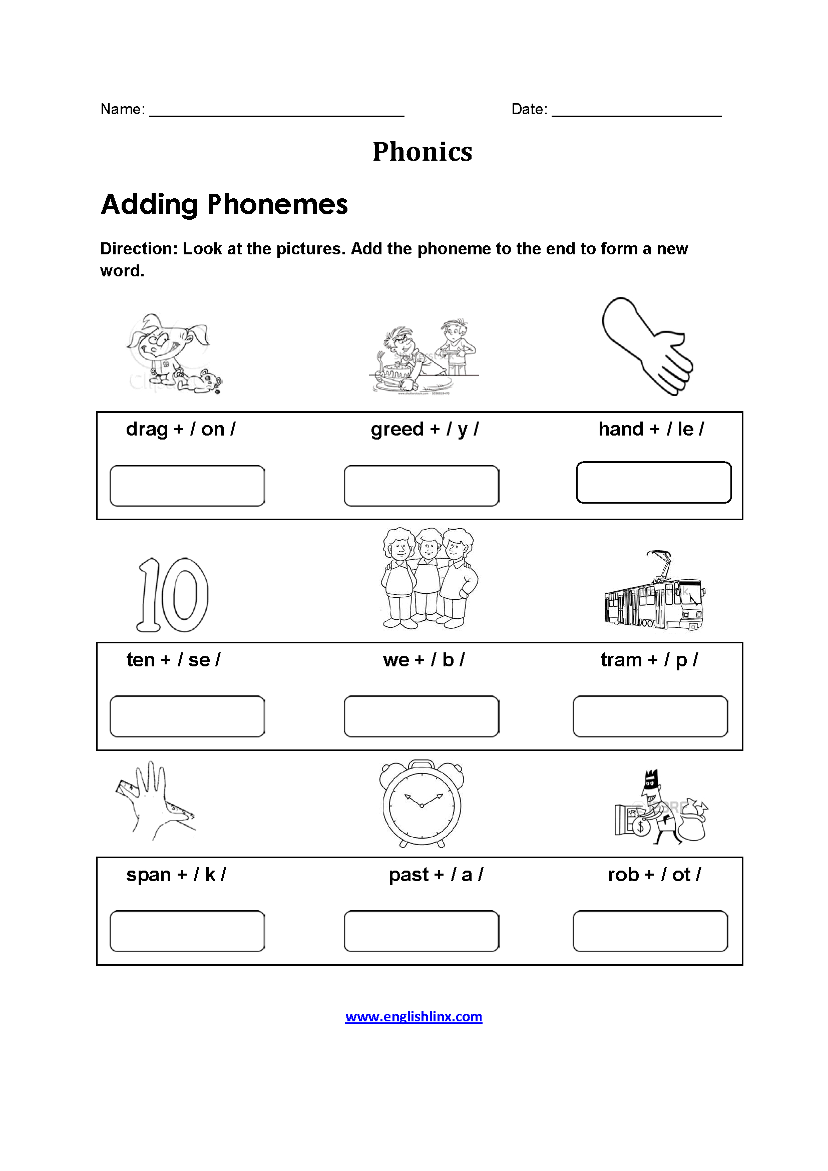 Englishlinx | Phonics Worksheets in Free Printable Phonics Worksheets For 4Th Grade