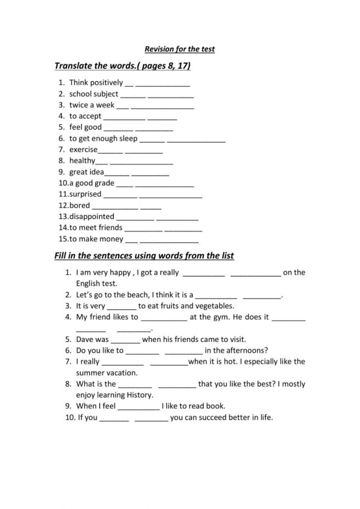 9th Grade English Worksheets Free Printable