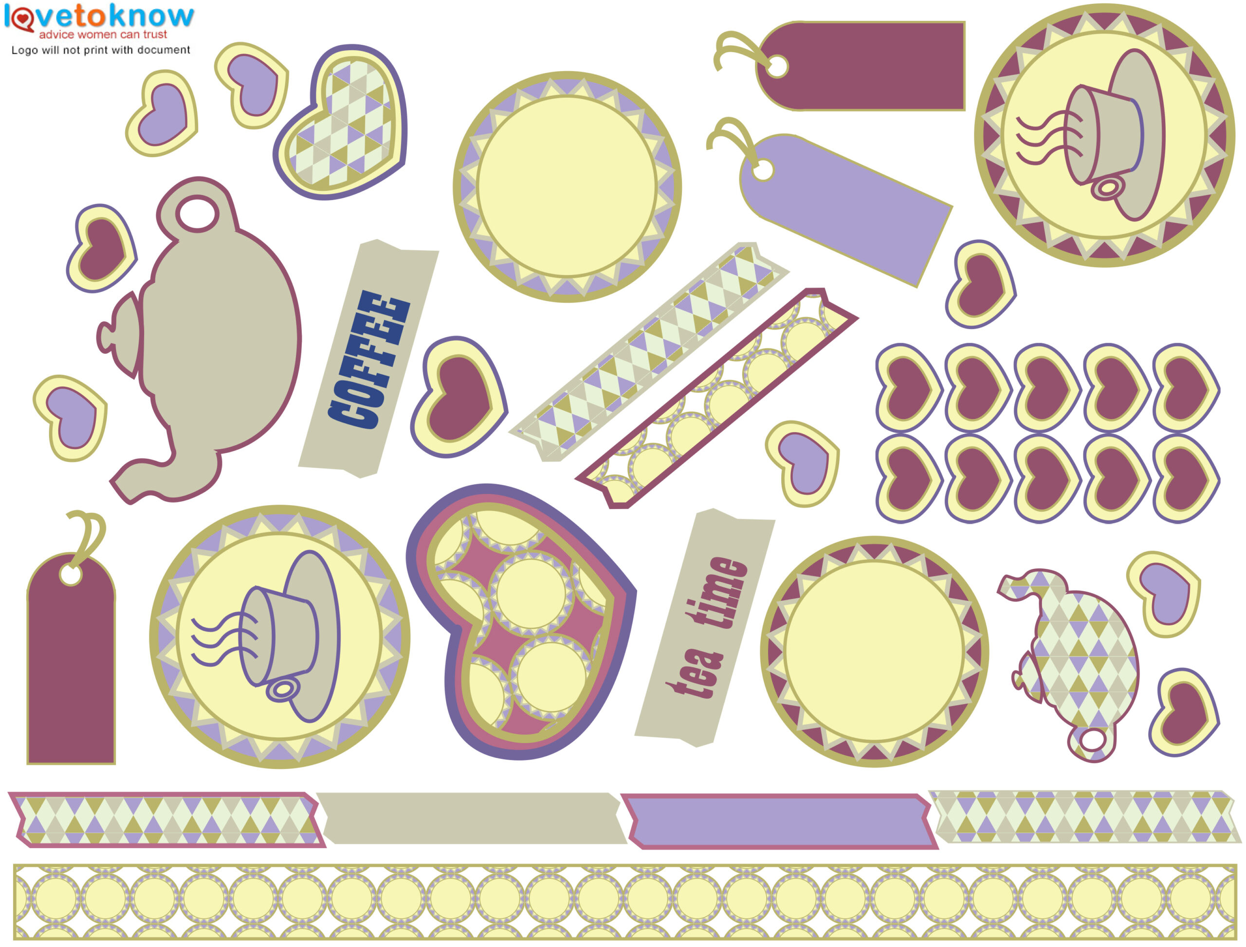 Enhance Your Scrapbooking With Free Printable Resources | Lovetoknow within Free Printable Scrapbook Decorations