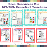Esl/Efl Preschool Teachers: Free Resources For Efl/Esl Preschool Within Free Printable Preschool Teacher Resources