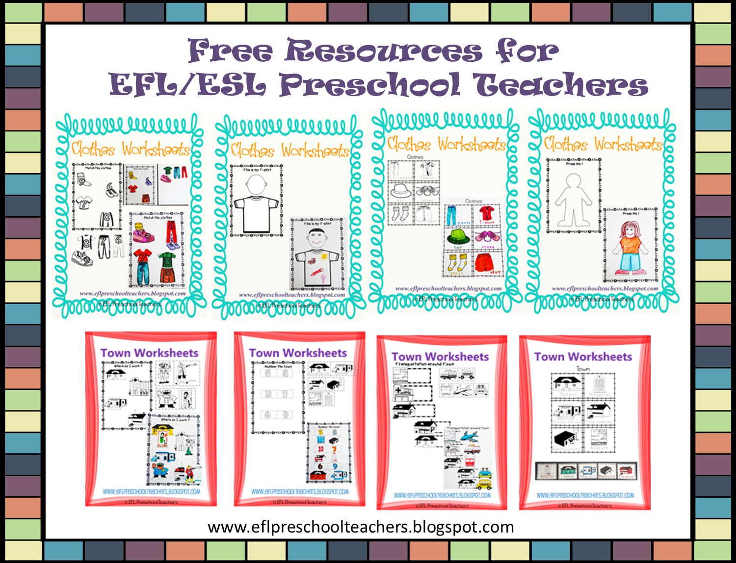 Esl/Efl Preschool Teachers: Free Resources For Efl/Esl Preschool within Free Printable Preschool Teacher Resources