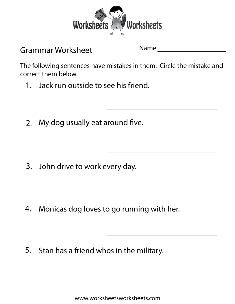 Esl Printable Grammar Worksheets And Exercises - Worksheets Library in Free Printable Esl Grammar Worksheets