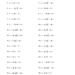 Evaluating One Variable Worksheets Intended For Free Printable Asvab Math Practice Test