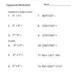 Exponents Review Worksheet | Worksheets Worksheets With Free Printable Exponent Worksheets