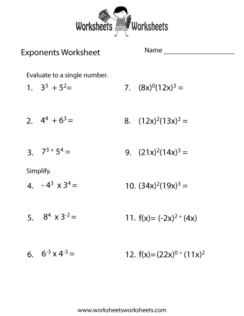 Exponents Review Worksheet | Worksheets Worksheets With Free Printable Exponent Worksheets Exponents Review Worksheet | Worksheets Worksheets With Free Printable Exponent Worksheets