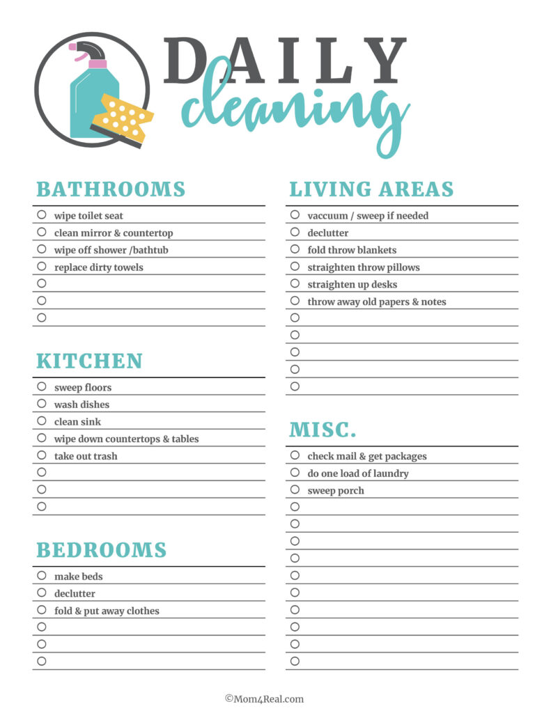 🧹 Printable Cleaning Checklists: Daily, Weekly & Monthly Tasks! With Free Printable Housework Checklist 🧹 Printable Cleaning Checklists: Daily, Weekly & Monthly Tasks! With Free Printable Housework Checklist