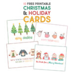 Fabulous Free Printable Christmas & Holiday Cards   The Cottage Market Intended For Free Printable Holiday Cards