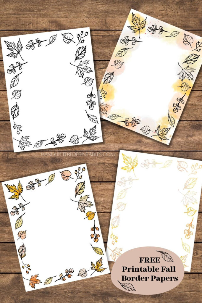 Fall Borders Free Printable Paper With Autumn Leaves Hand With Free Printable Autumn Paper Fall Borders Free Printable Paper With Autumn Leaves Hand With Free Printable Autumn Paper