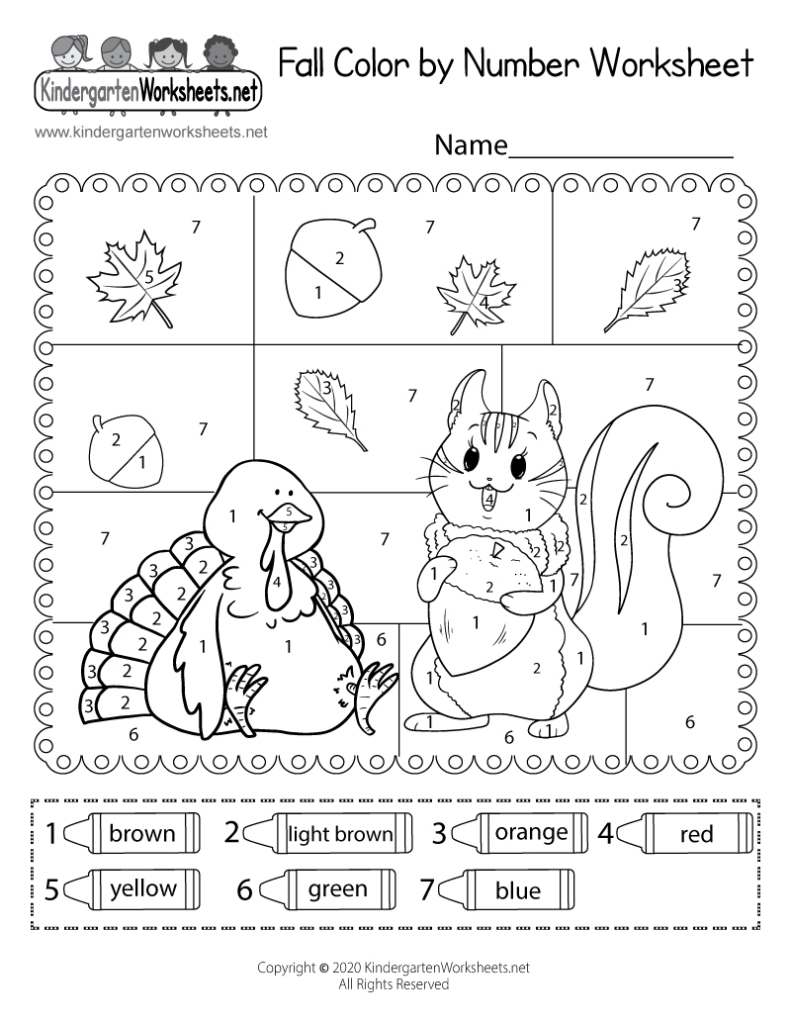 Fall Colornumber Worksheet Free Printable, Digital, & Pdf For Free Printable Autumn Worksheets Fall Colornumber Worksheet Free Printable, Digital, & Pdf For Free Printable Autumn Worksheets
