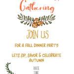 Fall Harvest Party Invitation Printable   Gather For Bread Within Free Printable Fall Festival Invitations