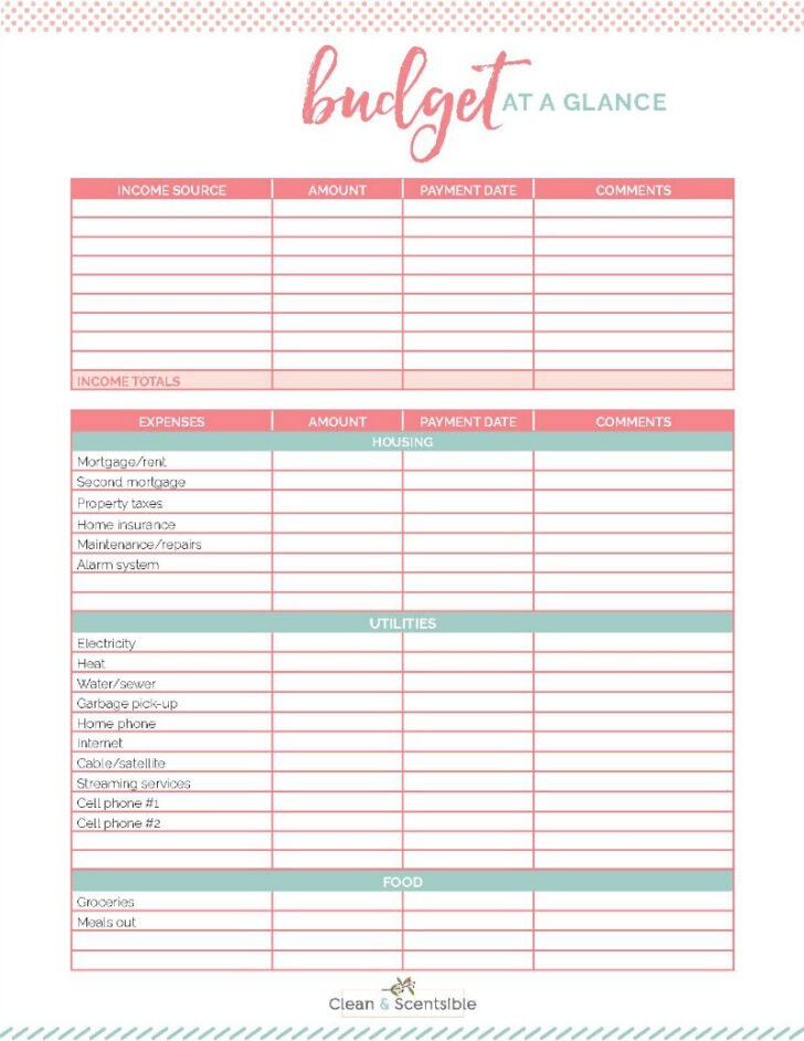 Free Printable Budget Binder