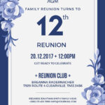 Family Reunion Invitation Template In Illustrator, Publisher, Psd With Free Printable Family Reunion Invitations