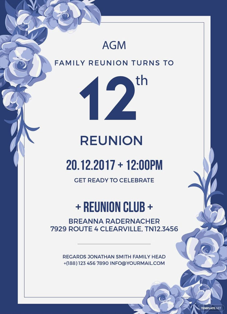 Free Printable Family Reunion Invitations