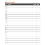 Fantasy Football Draft Packet — Fandraft Within Free Fantasy Football Printable Draft Sheets